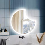 Καθρέπτης Led έκλειψη με αμμοβολή Φ80cm - Φ90cm - Image 3