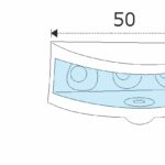 Ημικυκλικό στήριγμα για γυαλί 8-10mm