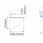 Στήριγμα "παπαγαλάκι" για γυαλί 4-40mm